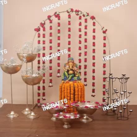 Divya Oval Backdrop Mandir Package