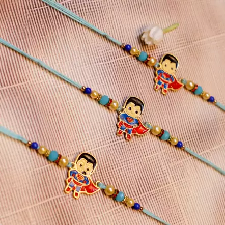 Cute Superman Rakhi for Kids