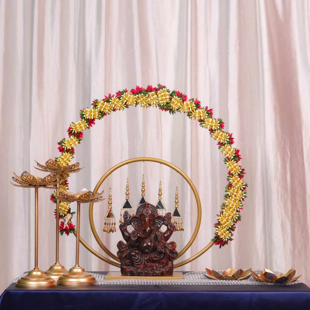Shubh Mandal Dual Ring Backdrop Stand