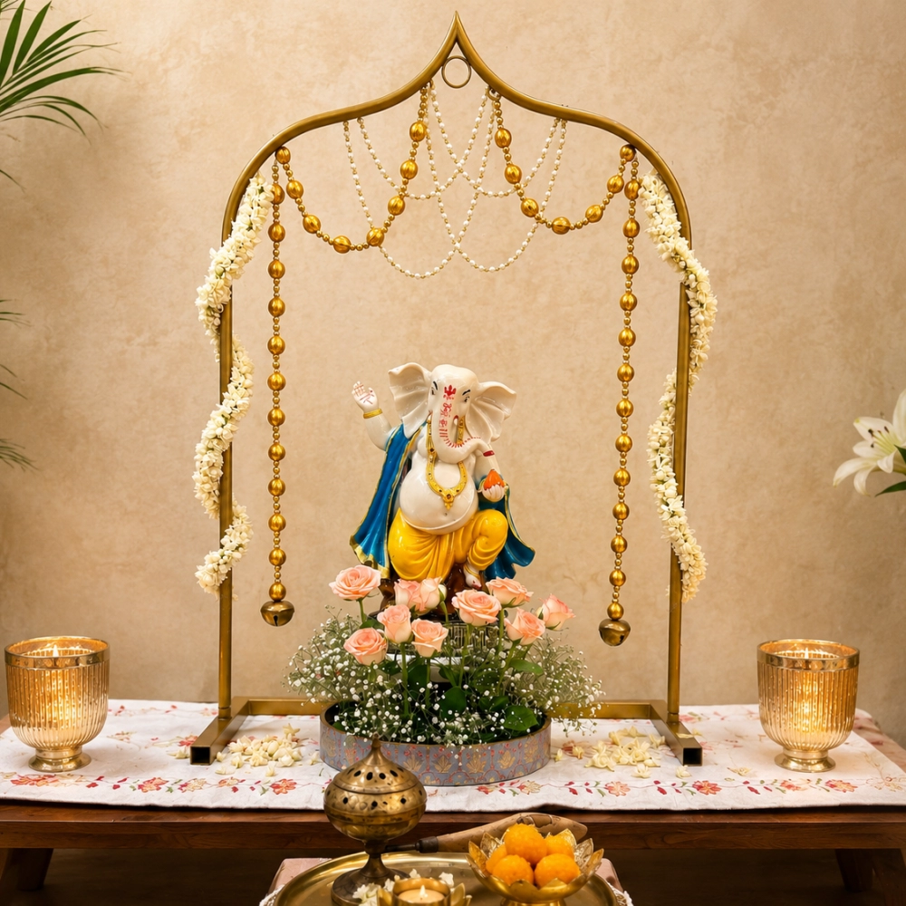 Shringar Premium Backdrop Stand (Compact Size)