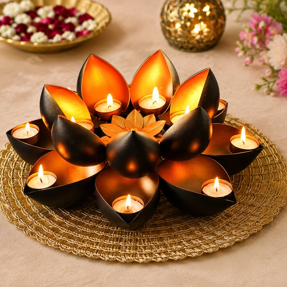 Nilay Lotus Shaped T-light