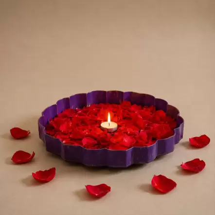 Anandi Purple & Gold Urli