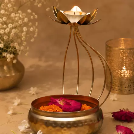 Aravali Lotus Flower Stand Urli