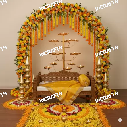 Haldi Elegance Home Decor Setup