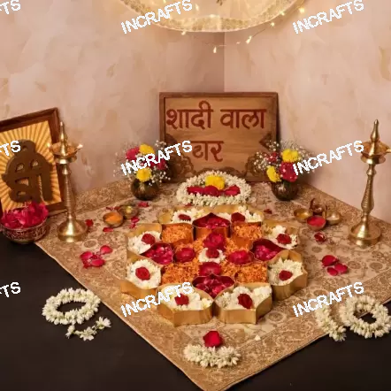 Handcrafted Floral Rangoli – Shaadi Wala Ghar Special