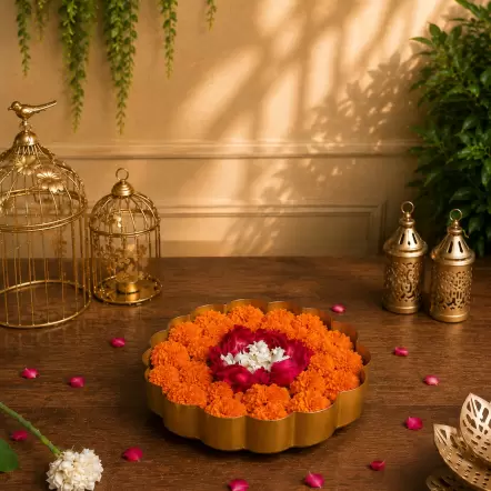Anandi Yellow & Gold Urli