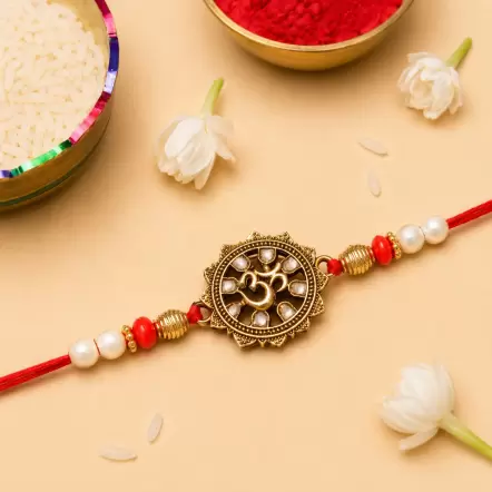 Om Metal Rakhi