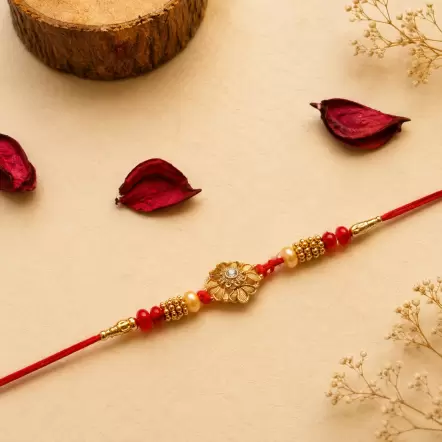 PEARLS METAL RAKHI
