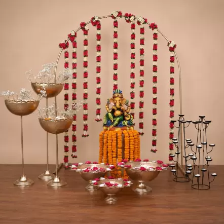 Divya Oval Backdrop Mandir Package