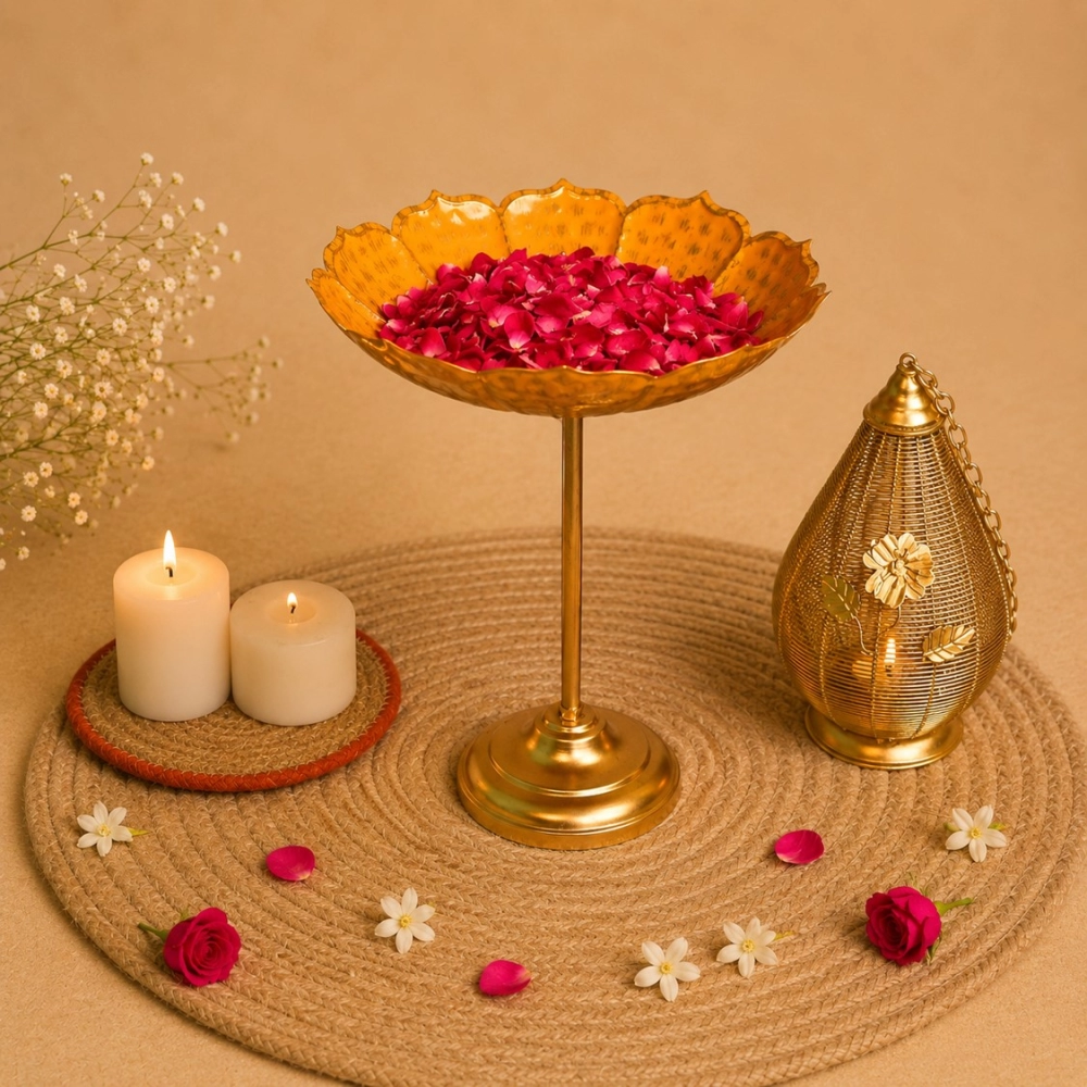 STANDING YELLOW & GOLD URLI